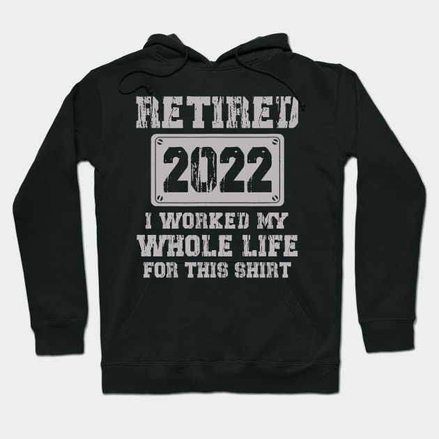 Retired 2022 Funny Retirement Humor Gift Hoodie by Penda